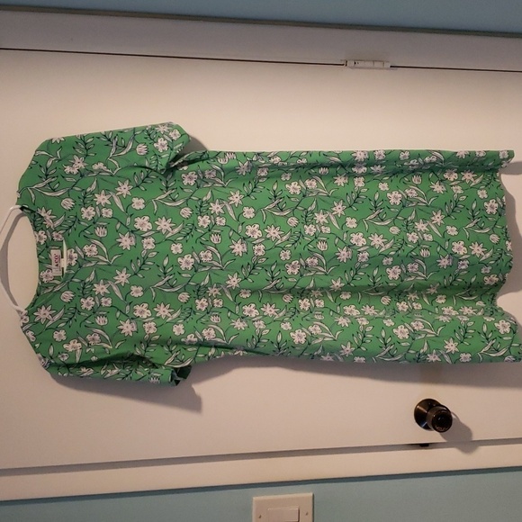 DENIM&CO GREEN FLORAL T SHIRT DRESS - Picture 4 of 7